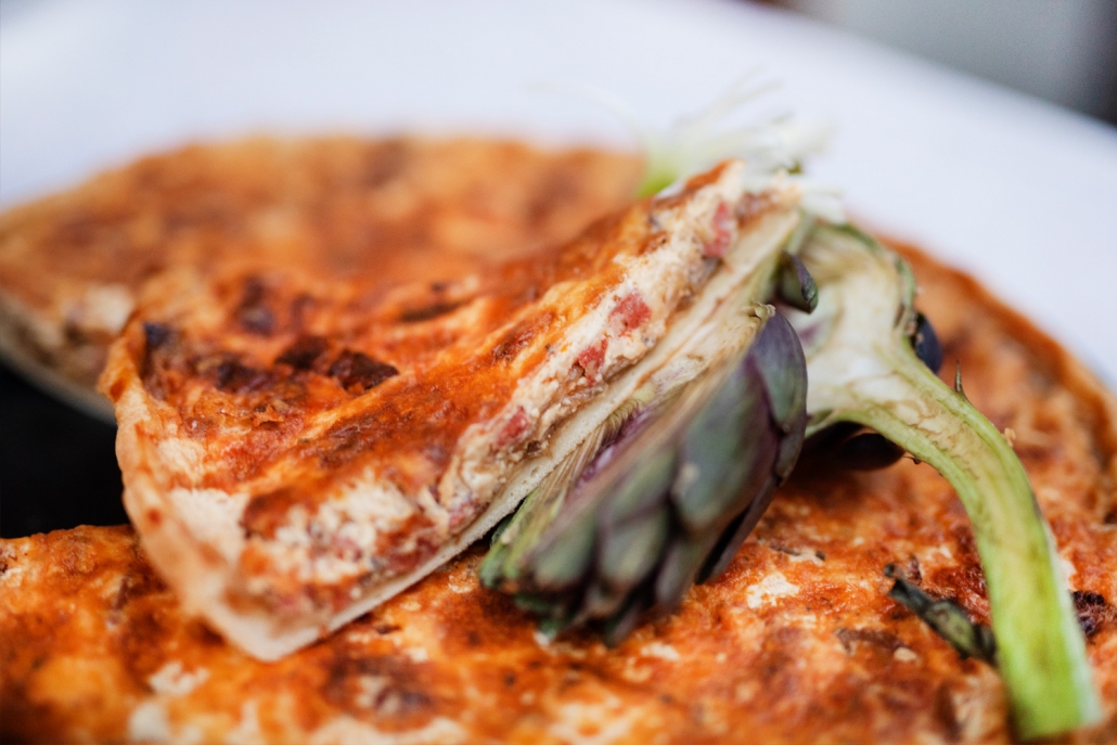 Herzhafte Quiche mit Artischocke